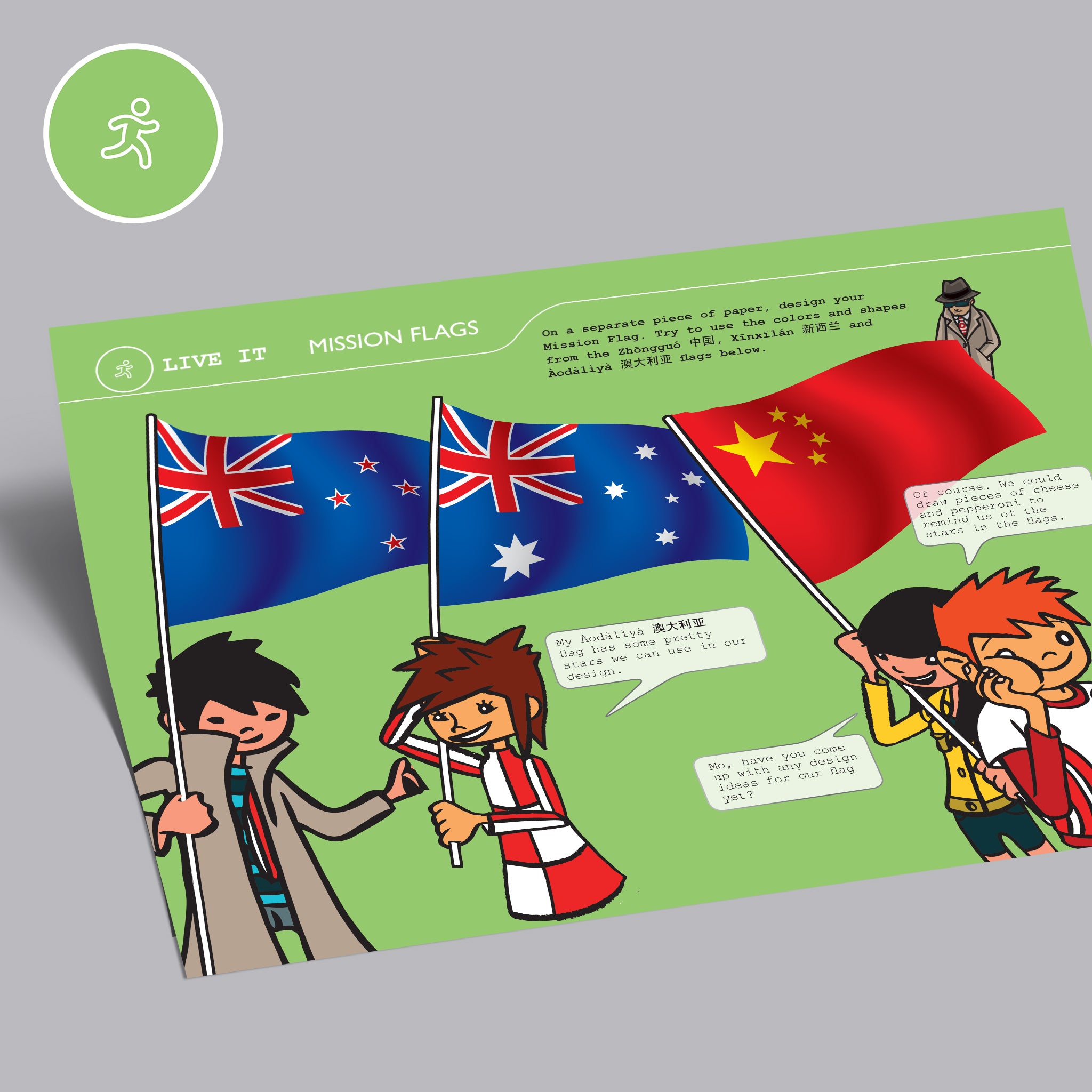 Live It - Mission Flags - Mission China - Australian & New Zealand Flags